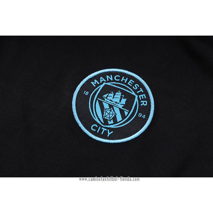 Chandal del Manchester City 2022 2023 Manga Corta Negro - Pantalon Corto